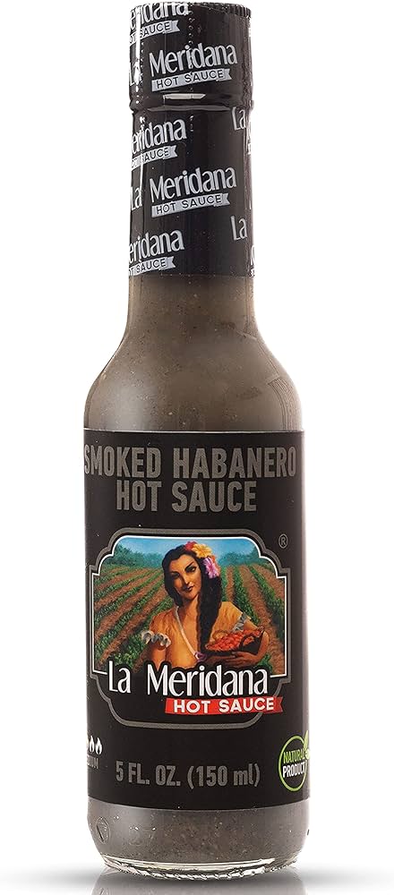 SAUCE PIQUANTE LA MERIDANA SMOKED HABANERO VENDU PAR COLIS DE 24 UVC